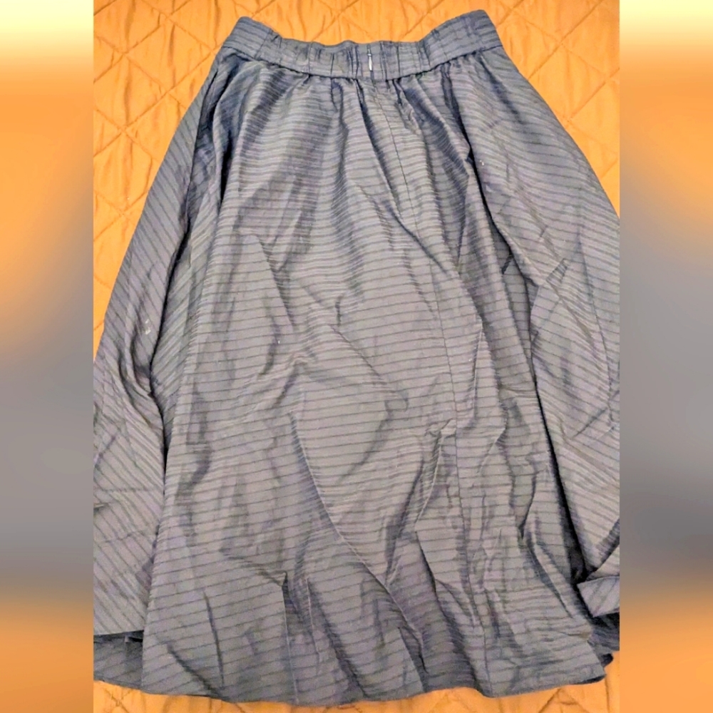 Women's black striped skirt